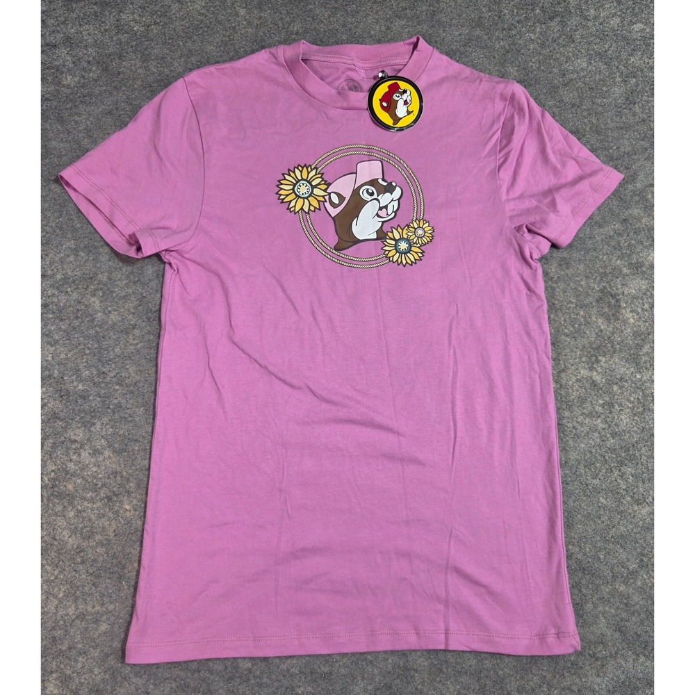 Buc-ee's Purple Graphic T-Shirt Small Love Me Some Boots & Buc-ee's Western Tee